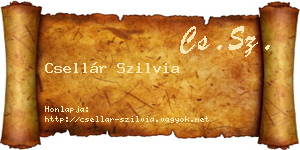 Csellár Szilvia névjegykártya